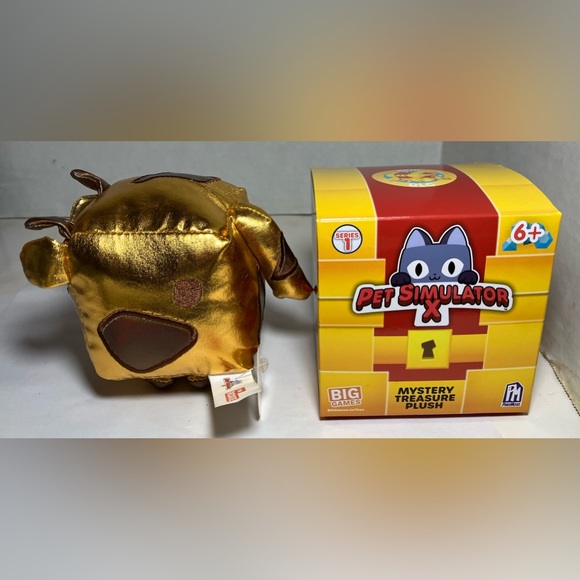 Pet Simulator X Metallic Gold Cow with an Unused Epic DLC Code *Brand New* - Picture 3 of 4